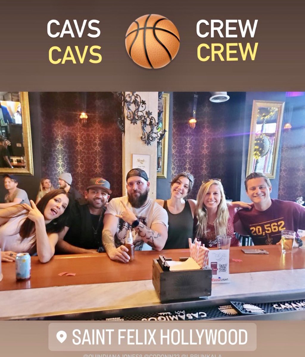 BrownsBackersLA's tweet photo. Cleveland Cavaliers Game 3 LA Playoff View Party at Saint Felix Hollywood @StFelixHwd Sunday Funday at 10am! Full Game Sound & Audio! #BigPayback #letemknow #Cavs ππ₯π₯π https://t.co/gyyfKgdTDq