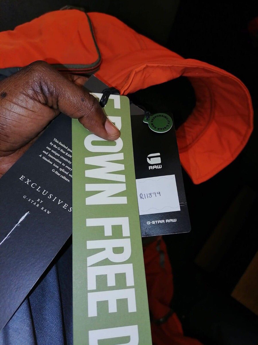 AdvoBarryRoux's tweet photo. Spending R17,000 on G-Star RAW  just to look like a firefighter. https://t.co/PWT4jh8AYf