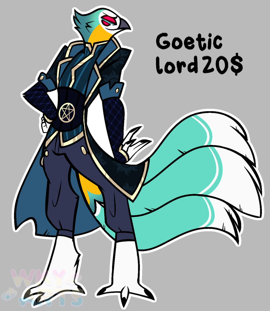 Wkydarts's tweet photo. Goetic Birds Adopt
•only paypal
•updates in comments
🙏🙏🙏please share i will appreciate it🙏🙏🙏
#hazbinhotel #hazbinhoteloc #helluvabossoc #helluvaboss #helluvabossadopt #helluvaadopt #vivziepop #hazbinhoteladopt https://t.co/x8g2aKFFKj