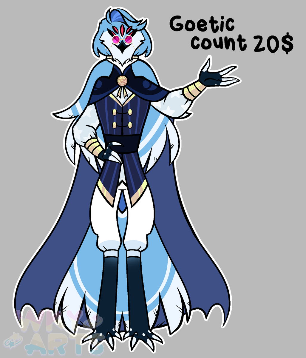 Wkydarts's tweet photo. Goetic Birds Adopt
•only paypal
•updates in comments
🙏🙏🙏please share i will appreciate it🙏🙏🙏
#hazbinhotel #hazbinhoteloc #helluvabossoc #helluvaboss #helluvabossadopt #helluvaadopt #vivziepop #hazbinhoteladopt https://t.co/x8g2aKFFKj