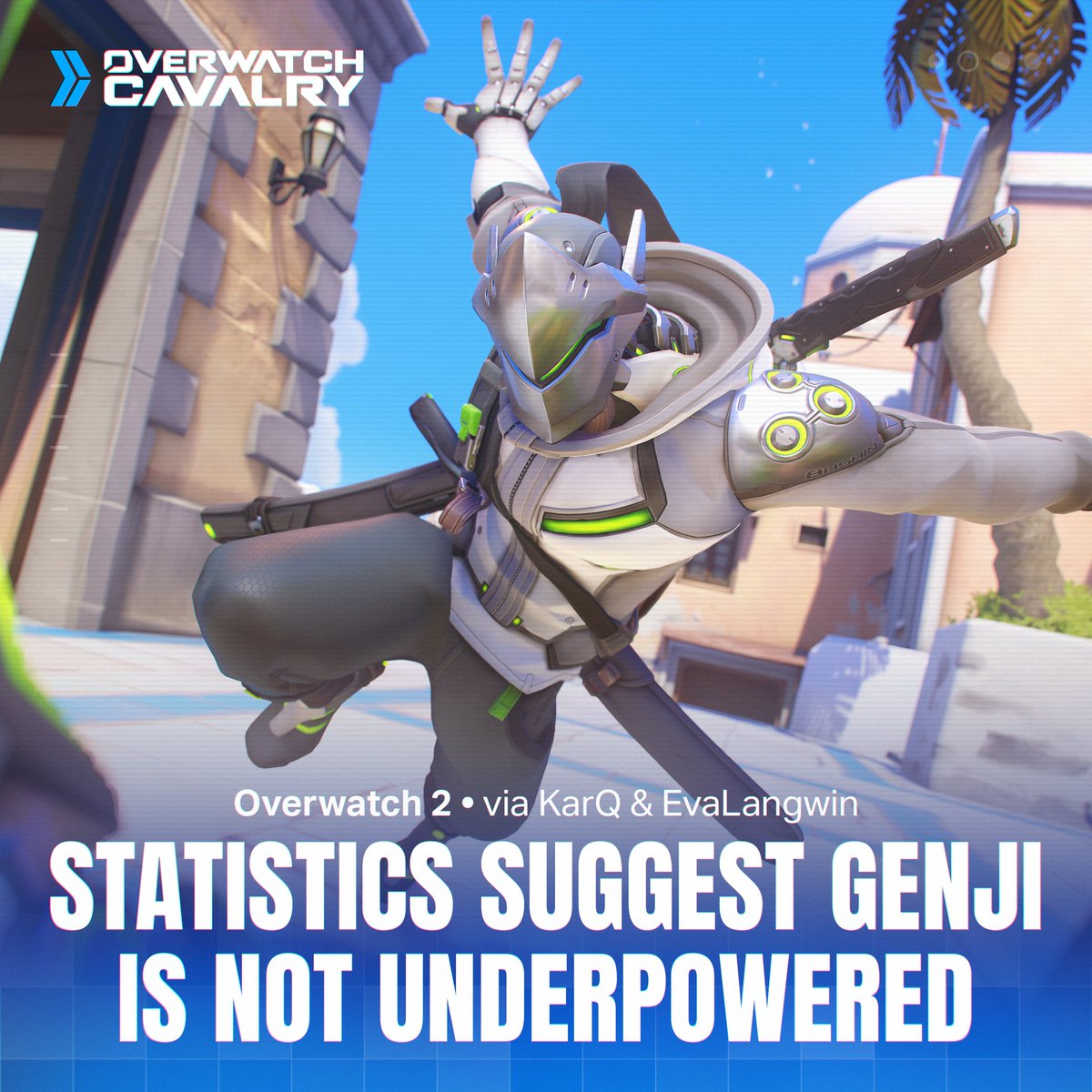 Alec Dawson claims Genji is not underpowered in #Overwatch2 🐲

He clarifies that sometimes the team have to make changes to make a hero feel more impactful, so Genji might receive changes in the future regardless.

🎬 Clip via <a href="/KarQGames/">KarQ</a> + <a href="/EvaLangwin/">Eva Langwin</a>: clips.twitch.tv/WildTangibleTu…
