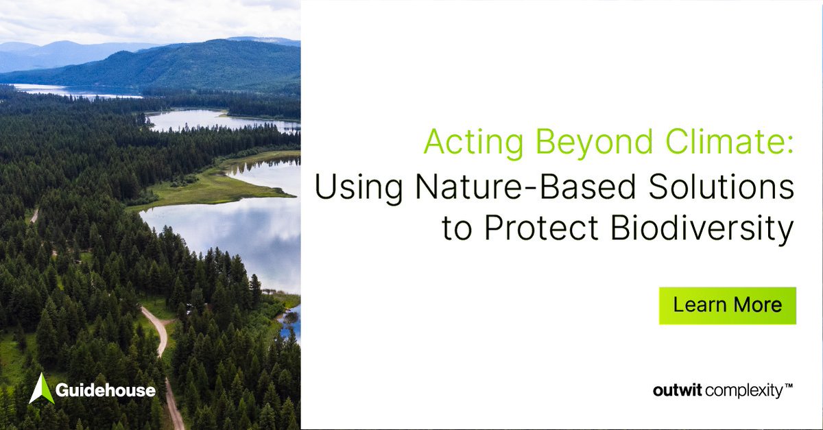By measuring and acting on nature-focused targets, companies can stay ahead of regulations and unlock new opportunities.

Our #GuidehouseExperts recently broke down how organizations can assess their nature-related impacts and risks.

guidehouse.com/insights/energ…

#ESG #EarthDay2023