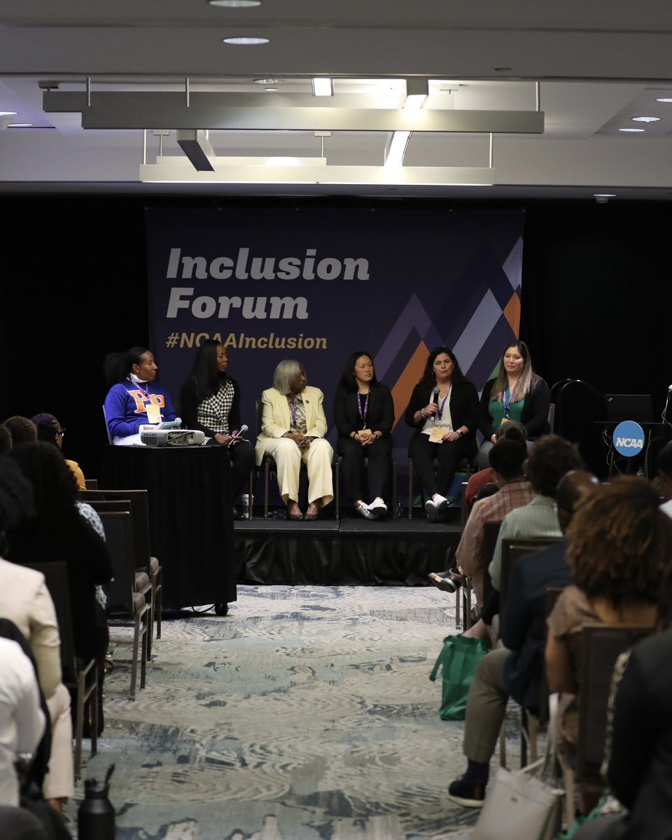NCAA's tweet photo. "Celebrating HER Story"

Women of color leaders from the athletics and higher education industries shared their stories of success and strategies for navigating through their careers.

#NCAAInclusion https://t.co/EaNjDM2IDS