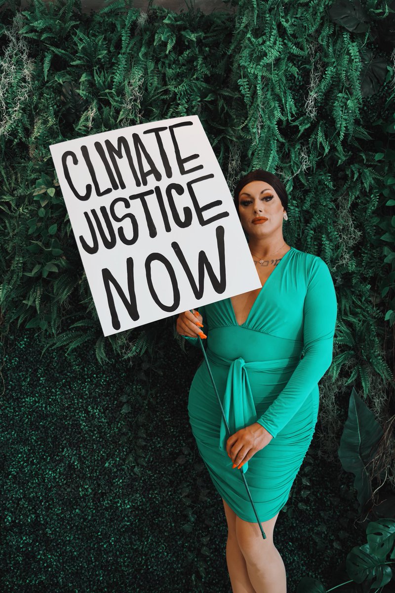Maebe_A_Girl's tweet photo. Climate change will not be moderate. 
Climate Justice will not include new oil &amp; gas leases like the Willow project. #EarthDay https://t.co/QK5saMjC9t