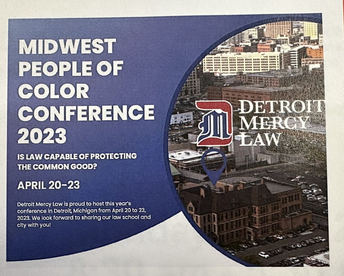 Jelani Jefferson Exum (@jelaniexum) on Twitter photo Many thanks to Prof. <a href="/atibaellis/">Atiba Ellis</a> for delivering an insightful keynote address on “Democracy and the Common Good” at the Midwestern People of Color Legal Scholarship Conference hosted by <a href="/DetroitMercyLaw/">Detroit Mercy Law</a>. Many thanks to Prof. <a href="/atibaellis/">Atiba Ellis</a> for delivering an insightful keynote address on “Democracy and the Common Good” at the Midwestern People of Color Legal Scholarship Conference hosted by <a href="/DetroitMercyLaw/">Detroit Mercy Law</a>.