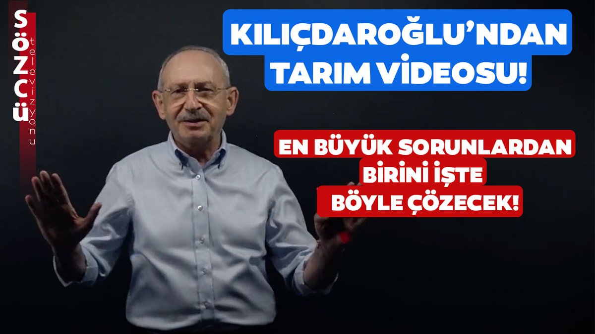 Kemal Kılıçdaroğlu'ndan Tarım Videosu! Nasıl Çözeceğini Aşama Aşama Anlattı

youtu.be/AAYNspL1rss