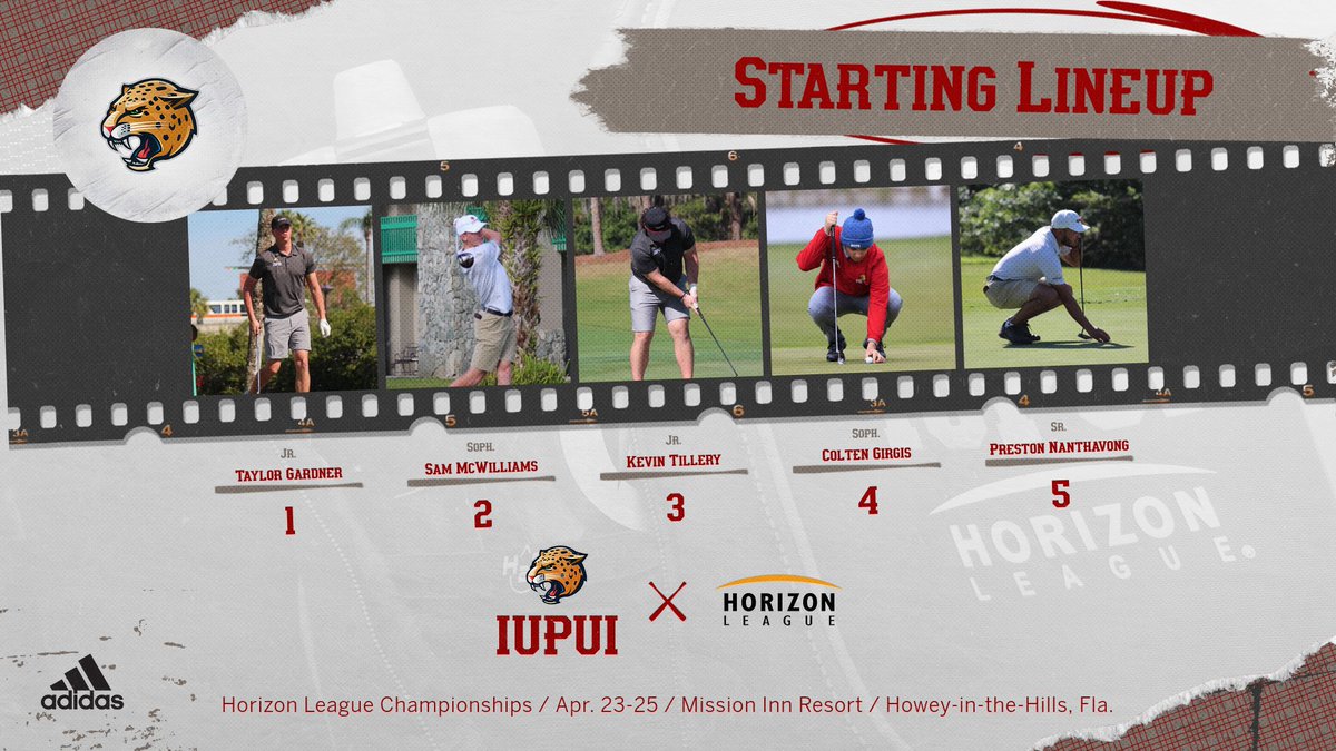 iuindy_jaguars's tweet photo. Here are your @IUPUIGolf lineups for this week's #HLGolf Championships, being played at Mission Inn Resort in Howey-in-the-Hills, Fla. 

#JagsROAR https://t.co/4LAlotaO0L