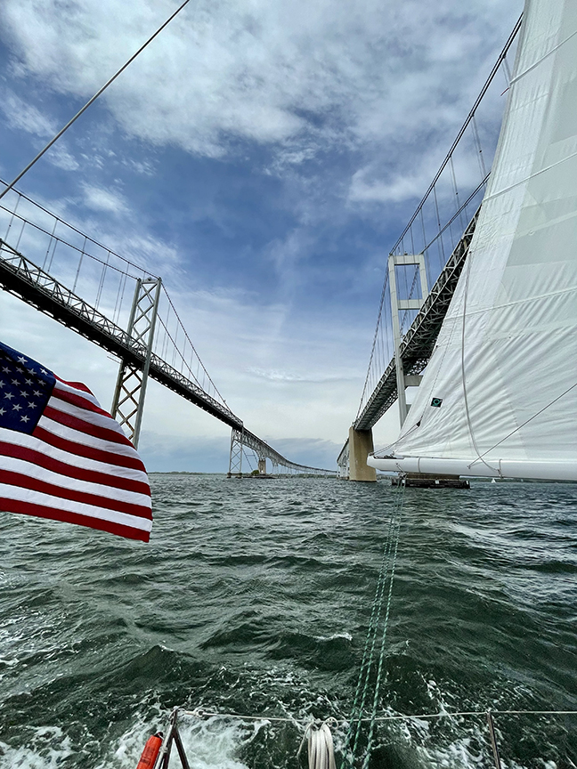 Kicked off the season with a four-hour, sold out Lighthouse Cruise aboard the Schooner Woodwind. A booming southerly kept things fast and interesting. We covered about 35 miles including two close passes at Thomas Point and some time above the Bay Bridge. #Annapolis #Sailing