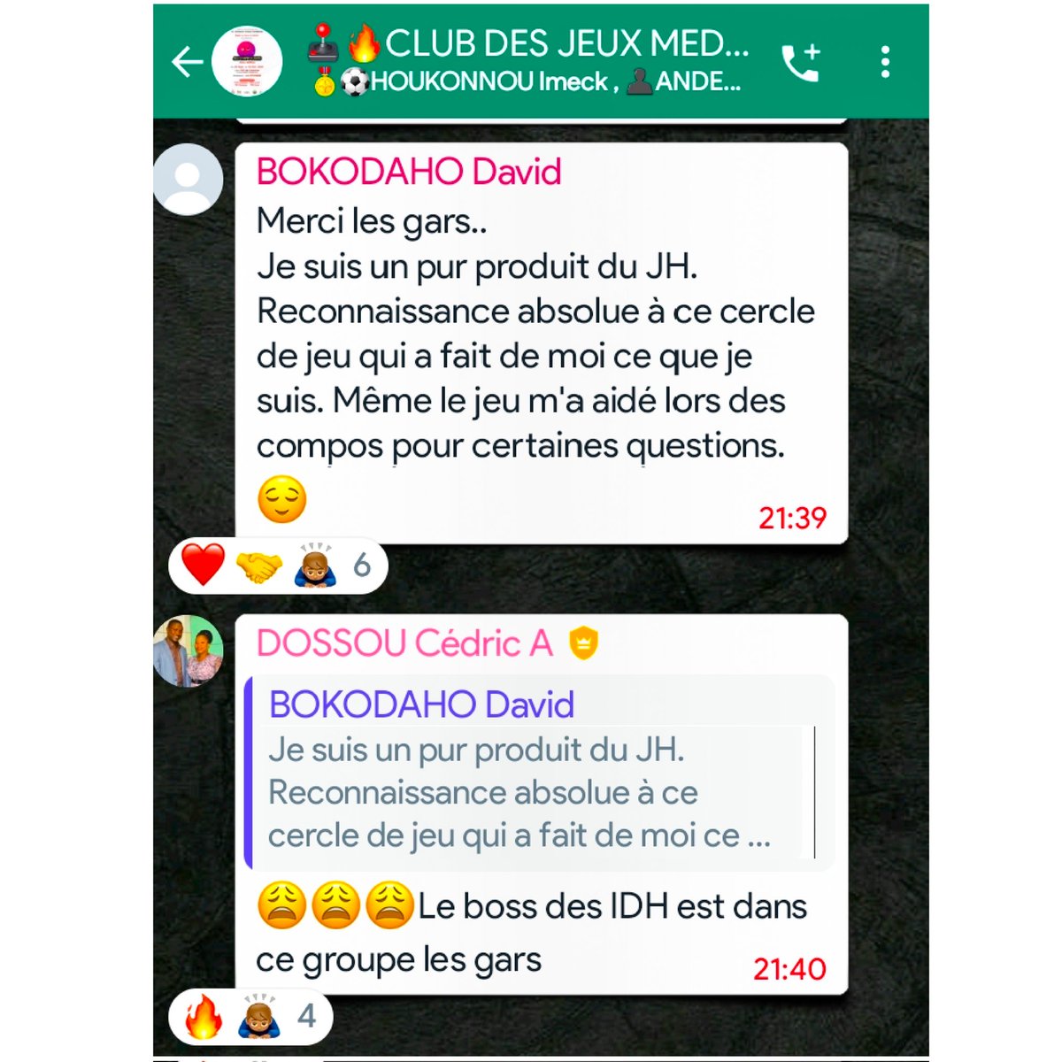 Il y a 1 an, il était revenu dans l'arène, à la SMD aux côtés des Drs DJOSSA Jean Pierre, Dr GONÇALVES Frangilo <a href="/GonalvesFrangi1/">Gonçalves Frangilo Justino</a> et ANITCHEHOU Rodrigue @drrodriguea pour un match intergenerationnel. Un message épique de sa part.
𝐁𝐨𝐧𝐧𝐞 𝐜𝐚𝐫𝐫𝐢𝐞̀𝐫𝐞  🎊🙏🏼🔥 (3/3)