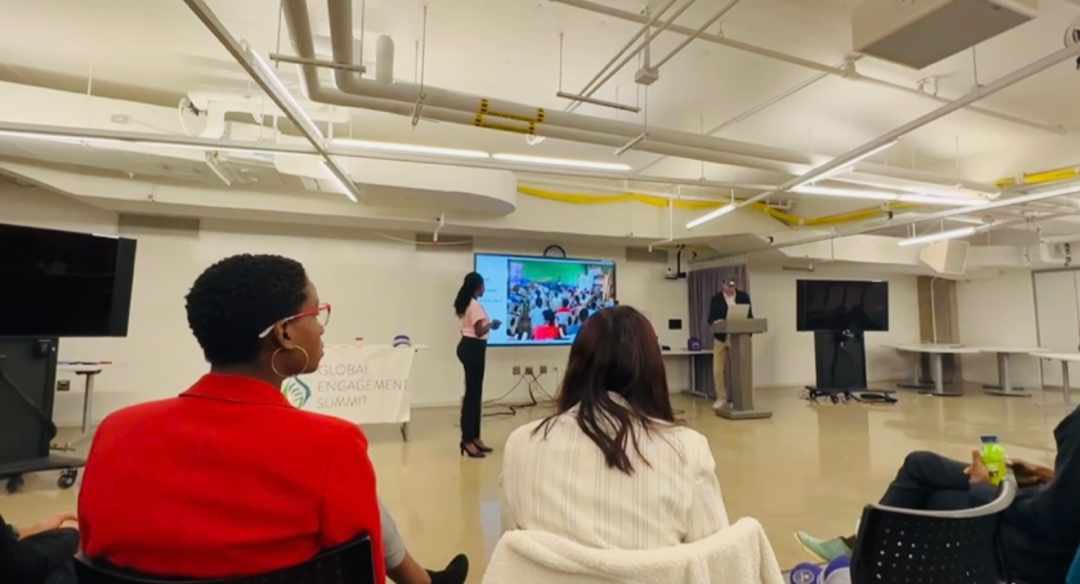 sayecompany's tweet photo. What a proud moment 👏👏. Our founding CEO @aminaumuhoza today has presented our work at @NorthwesternU 🇺🇸 in #GES and we love to see this #rwot #mpiarwanda #dukataze #sayecompanyltd https://t.co/EsUXH6HU48