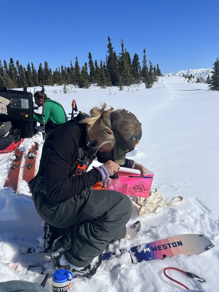 FittsAlly's tweet photo. Thatโs a wrap on a successful week in Fairbanks, AK supporting the 2023 NASA SnowEx Snow Albedo campaign. Grateful for clear skies & a stellar field crew(+ new friends). To be continued! #snowhydrology #SnowEx #NASA_ABoVe https://t.co/z921ZCbzN8