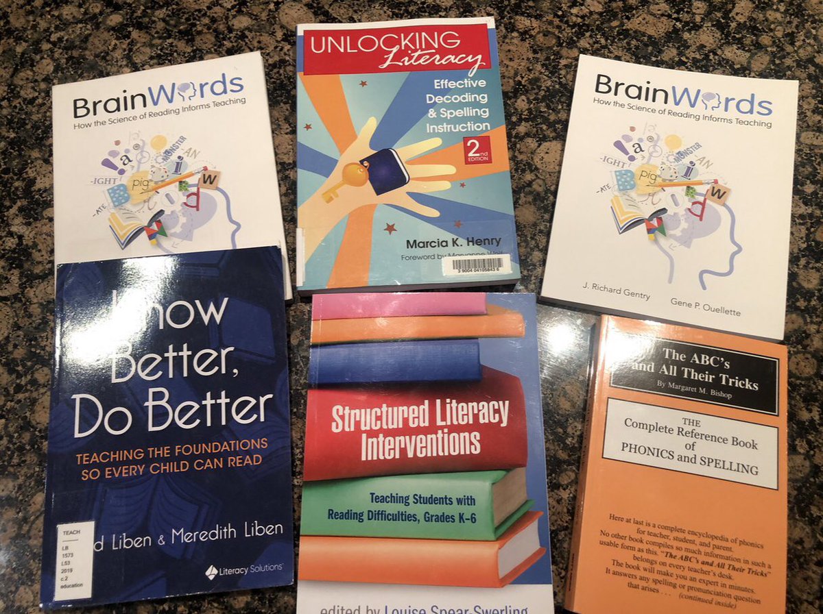 MmeLockhartLDS's tweet photo. And here are a few more that I forgot to mention (but have in our #SORLendingLibrary at @RideauPS_LDSB):
✅Unlocking Literacy
✅Beneath the Surface of Words
✅Reading Comprehension BluePrint
✅Brain Words by @RaiseReaders @OuelletteDr
✅Proust & the Squid by Maryanne Wolf https://t.co/kWfwbSkeDc