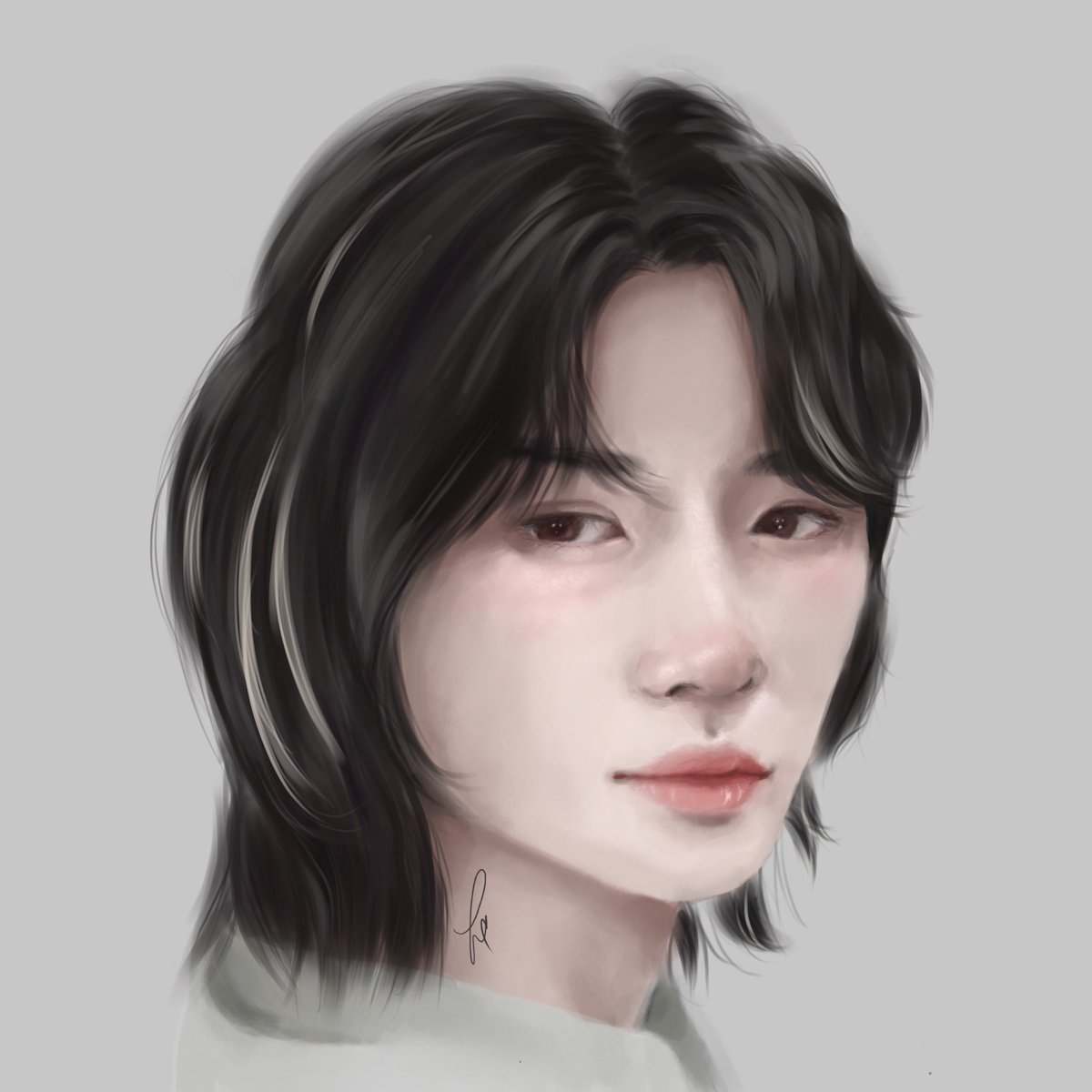 rose12SB's tweet photo. 긴 머리 범규 https://t.co/EkZH4CMAzz