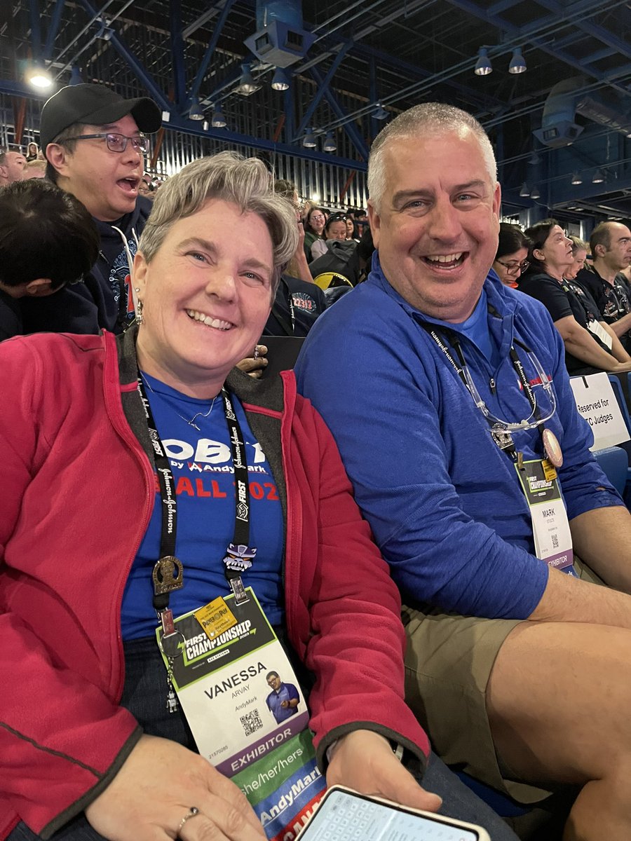 The folks from <a href="/andymarkinc/">AndyMark Inc.</a>  are here to cheer on all our finalist <a href="/FTCTeams/">FIRST Tech Challenge</a> teams.