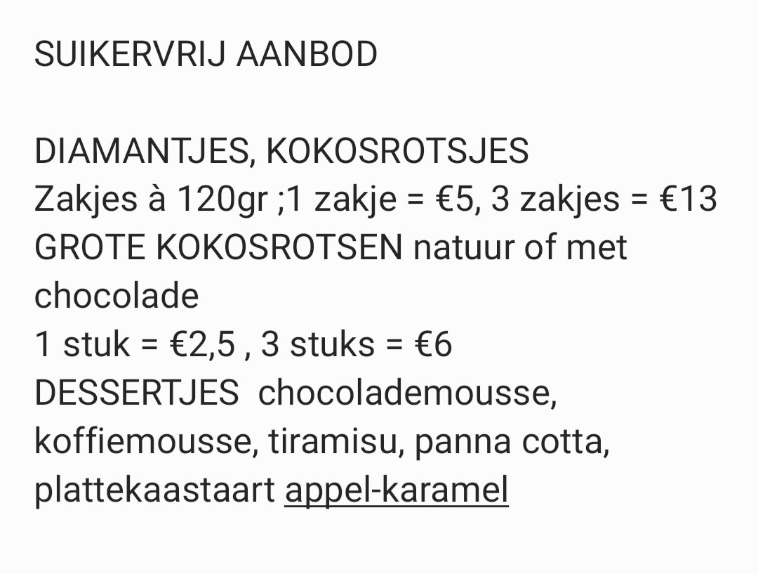 Indien interesse, stuur gerust een DM... 
Alvast bedankt 😘