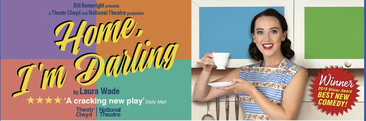 Congrats to the touring production of #HomeImDarling which celebrates its 100th performance in Sheffield tonight, and to my darling partner #LauraWade who as a Sheffield native has now had her plays on at the Studio (LIMBO, 1996), @crucibletheatre (ALICE, 2010) and Lyceum. 3/3!