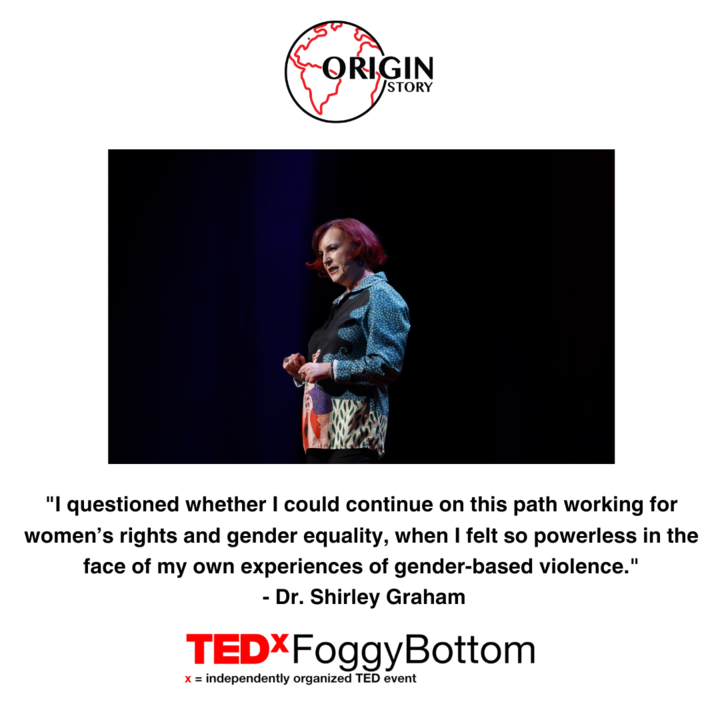 "I questioned whether I could continue on this path working for women's rights and gender equality, when I felt so powerless in the face of my own experiences of gender-based violence." #TEDxFoBo23