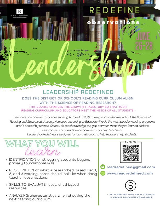 ReadRedefined's tweet photo. @freedom_usa__ @educationweek @Moms4FAPE There is prof dev out there for admin to recognize what they see in their classrooms or if they are tasked with purchasing a new program - how to do that too. https://t.co/3wVVHQnxR6 #readingforall #dyslexiaeducation#upyourwalkthrus #knowyourbuilding #usewhatyouhave https://t.co/tvIpOcj0uz