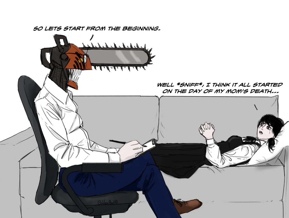 GoldenPenHD's tweet photo. Therapy-man 

#chainsawman #csm127 #asaden https://t.co/rCtCKoYqmp