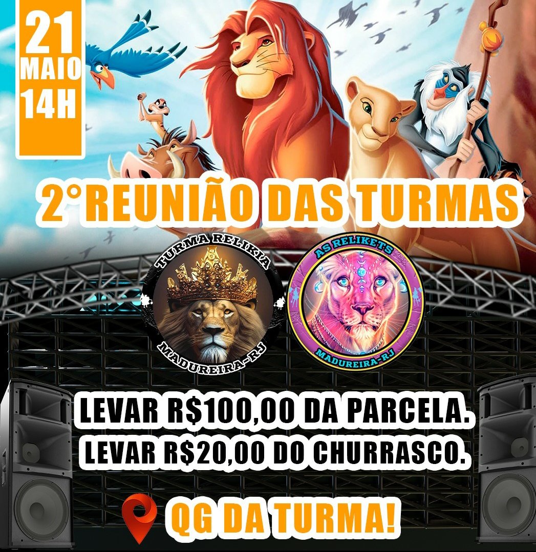 Dia 21 vamos pra cima meus amigos foguete  não da ré 🦁🥳🦁🦁 <a href="/reliket1/">As reliket's madureira 2024🎭🥳</a>
