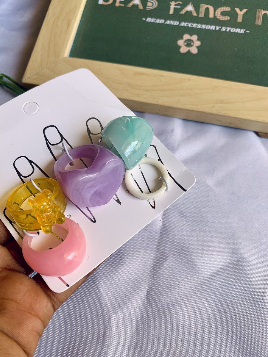 beadfancyng's tweet photo. Restocked!❤️‍🔥❤️‍🔥
𝗜𝗧𝗘𝗠: Ring set 
𝗗𝗘𝗦𝗖𝗥𝗜𝗣𝗧𝗜𝗢𝗡: Acrylic ring set
𝗦𝗜𝗭𝗘:
𝗣𝗥𝗜𝗖𝗘: 2,500
#fancytrybe #Eid2023 #acrylicring #acrylicringset #EidAlFitr https://t.co/lU4rbMe64O