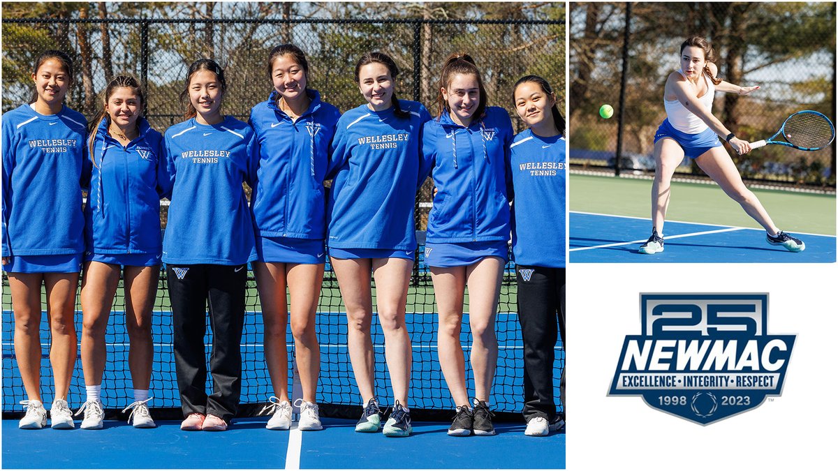 No. 3 Blue Tennis to Host No. 6 Mount Holyoke to Begin NEWMAC Women's Tennis Championship

&gt; Wellesley (6-2) finished as the No. 3 seed and will host No. 6 Mount Holyoke in the first round on Tuesday, April 25 at 4:00 PM

INFO ➡️ wellesleyblue.com/x/92ryd

#EarnTheW #GoNEWMAC