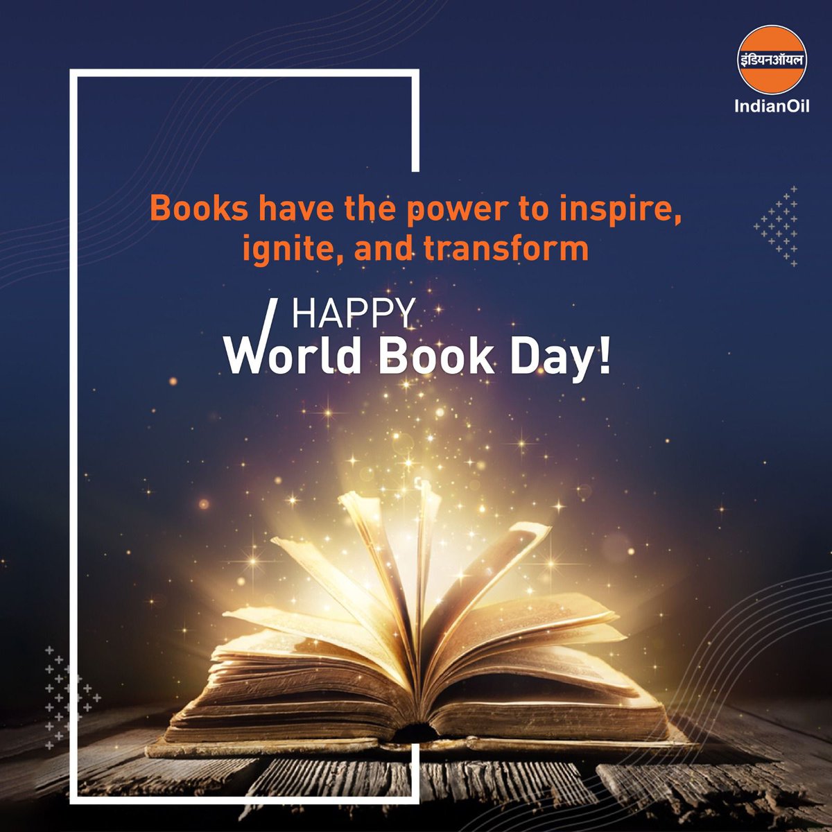ChairmanIOCL's tweet photo. Happy #WorldBookDay! Experience the enchantment of losing yourself in a captivating book. Let pages transport you to different worlds, introduce you to intriguing characters &amp; inspire new ways of thinking. Celebrate the power of books &amp; the wonders they can bring to your life! https://t.co/cPKoCdFY1Y