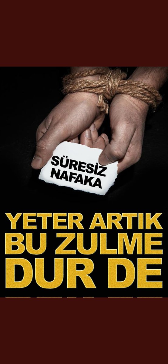 Herseye bir gecede çözüm buldunuz #SüresizNafaka yimi çözemediğimiz #BirOyDeğiştirir