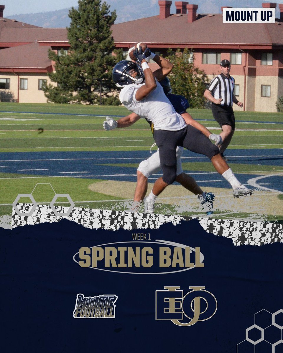 Week 1 of Spring Ball ✅
Mounties Competed this week!
Back at it again on Monday!

#mountup