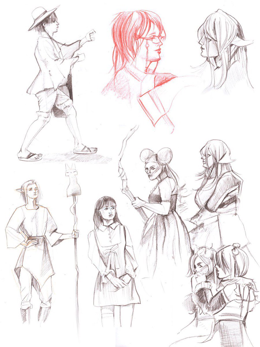 kotynes's tweet photo. Cosplays life drawing, ~ 10 minutes 

#tallinn #animefestival #lifedrawing #sketchbook #cosplayers https://t.co/qcRzjtyqyN