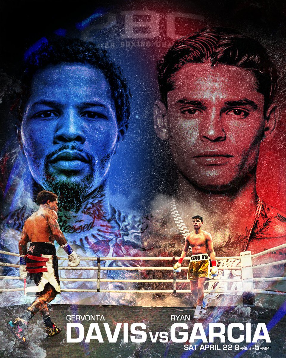 Who do you have winning?

Day 14 - Davis vs Garcia | 30-Day Graphic Challenge

-
-
-
-
-
-

#boxing #gervontadavis #ryangarcia #pbcboxing #gfx #fightnight #tank #kingryan #davisgarcia #graphicdesign
#art #digitalart #knockout