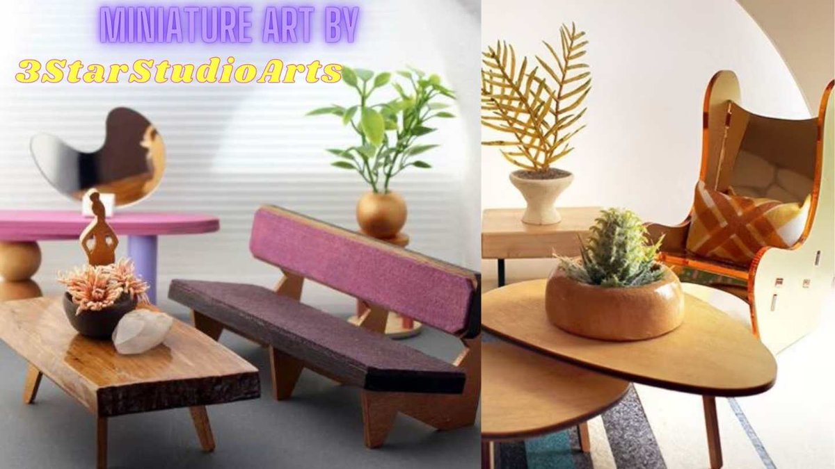 AVerySmallWorld's tweet photo. And another special miniature artist that we are talking about today is @3starstudio 
They create the most breathtaking and modern dollhouse furniture (kits) out there for enthusiasts and more!
Check out my new blog post!
https://t.co/5ZPtLTsozq #miniatureartist  #etsyassociate https://t.co/u95wwlp1Zr