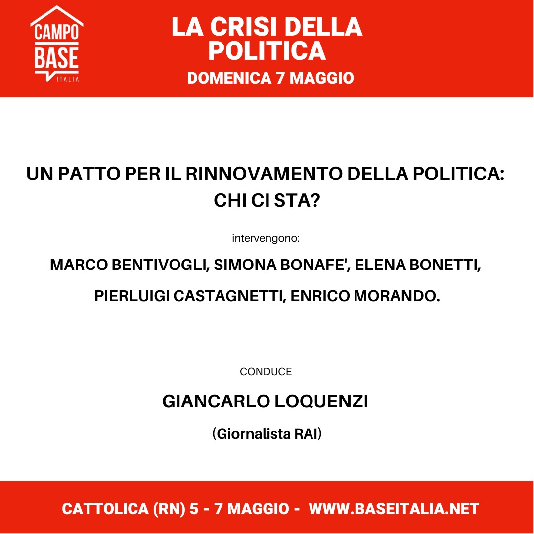 baseitaliaweb's tweet photo. 🚨 Sono aperte le iscrizioni alla nostra #scuola di #politica intergenerazionale e permanente #campobase dal 5-7 Maggio a Cattolica.
Iscriviti qui ➡️ https://t.co/933AMY4d1n…
O visita il sito https://t.co/A1vw8kxtnW
Hai meno di 30 anni? Potresti partecipare gratuitamente https://t.co/pbNqwqD44y