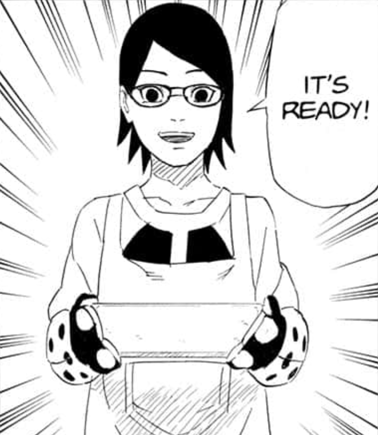 daily sarada on Twitter "Master chef Sarada in Sasuke Retsuden!! One