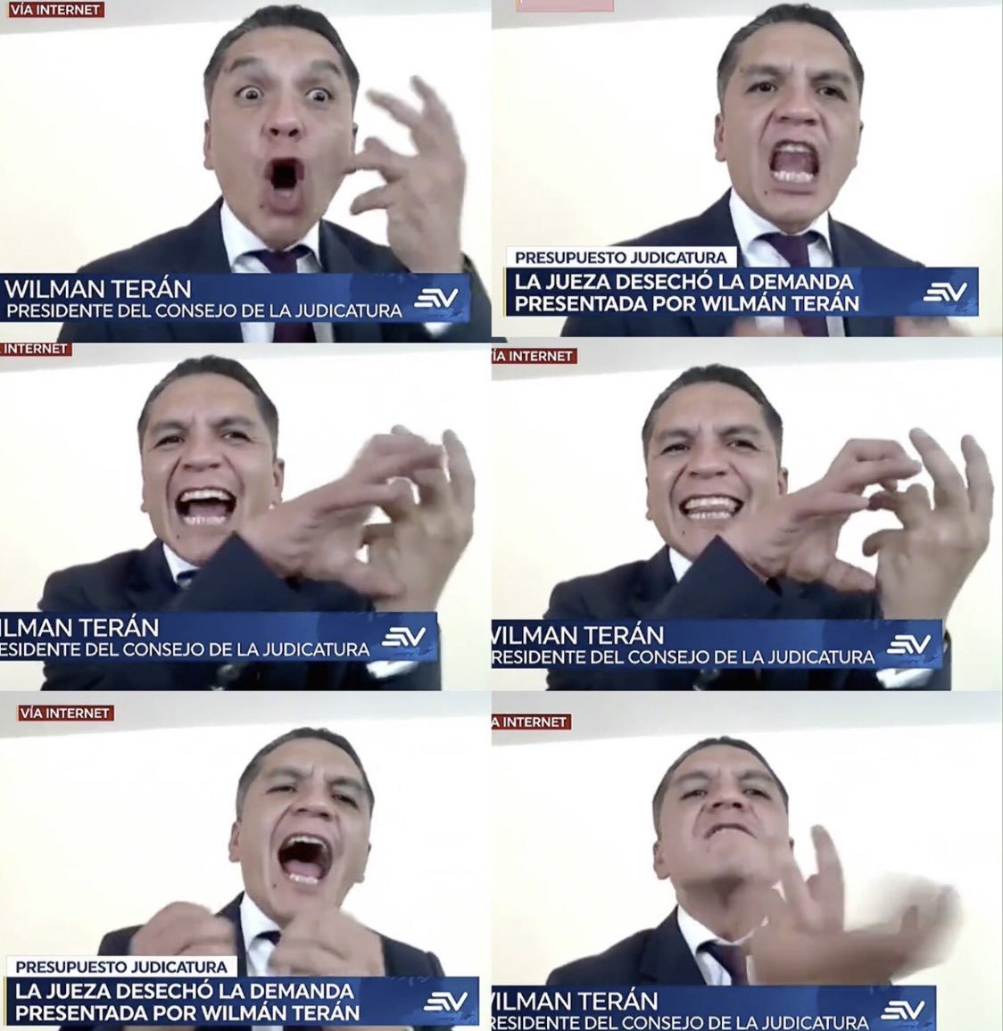 selvagf's tweet photo. Y este poseído es el Presidente de la Judicatura? Hasta cuando el Ecuador estará sometido a maníacos correistas. 
#FueraTeranDeLaJudicatura https://t.co/DUulCqvaxO