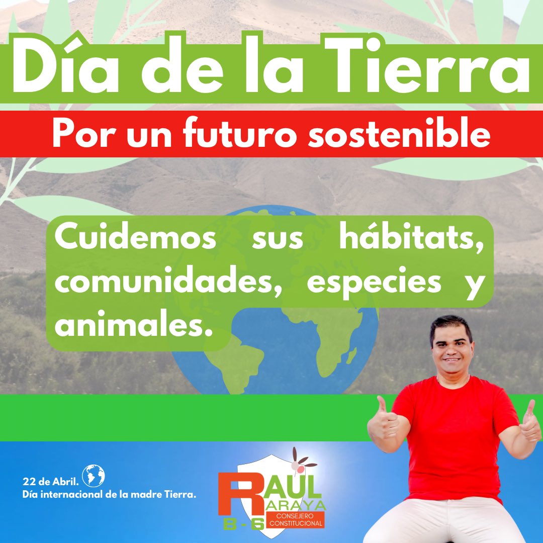 raularayaz's tweet photo. Ser responsables es comprometerse con un futuro sostenible. ✨

#DiaDeLaTierra2023 🌎🌡️ https://t.co/zjR7ejZTHG