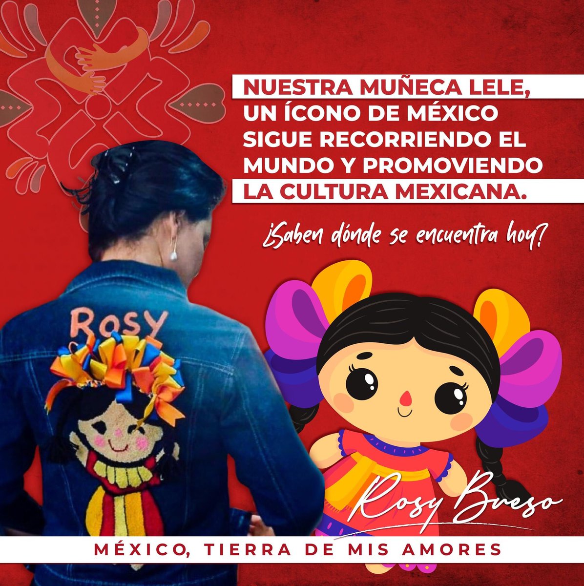 mxtierrademisam's tweet photo. #Orgullosamente hecho en México, forma parte del #patrimonio cultural de la #nación esta hermosa muñeca "#otomí" significado de "bebé" ❤️
Gracias #México por tanta riqueza #cultural, cada día nos enamoramos mas de ti 🥰🇲🇽#MarceloEbrard #rosalindabueso #AvanzadaNacional https://t.co/1whA6LEIFt