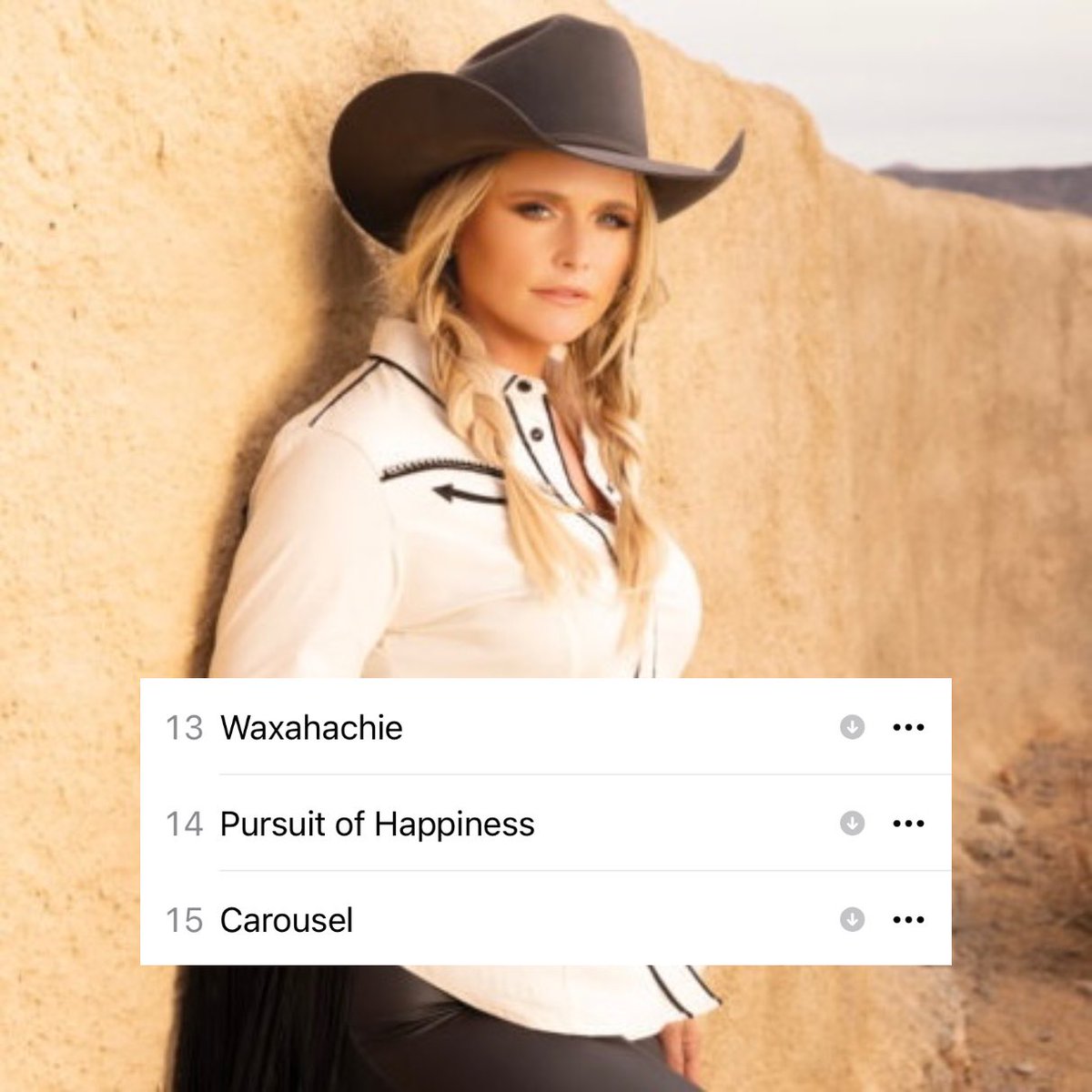 ranfancentral's tweet photo. Everyone knows I’m a Crazy Ex-Girlfriend tracks 5-7 girlie but I will also never shut up about The Marfa Tapes chronologically detailing a story UNTIL Waxahachie only for Palomino to update the story FROM Waxahachie to present day.

NOBODY can sequence like Miranda. https://t.co/tTJHo28o2N