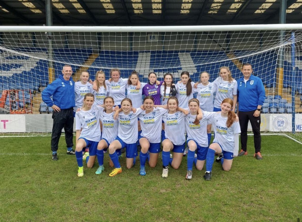 BuryFCFoundatn's tweet image. Outstanding from our U16 Tigers (sponsors @LKQEuroCarParts) played  their last league game of the season winning 10-1. They’ve won every game in their league &amp;amp; runners up in the Lancashire County Cup. Very proud of all the team 👏🏼💙⚽️