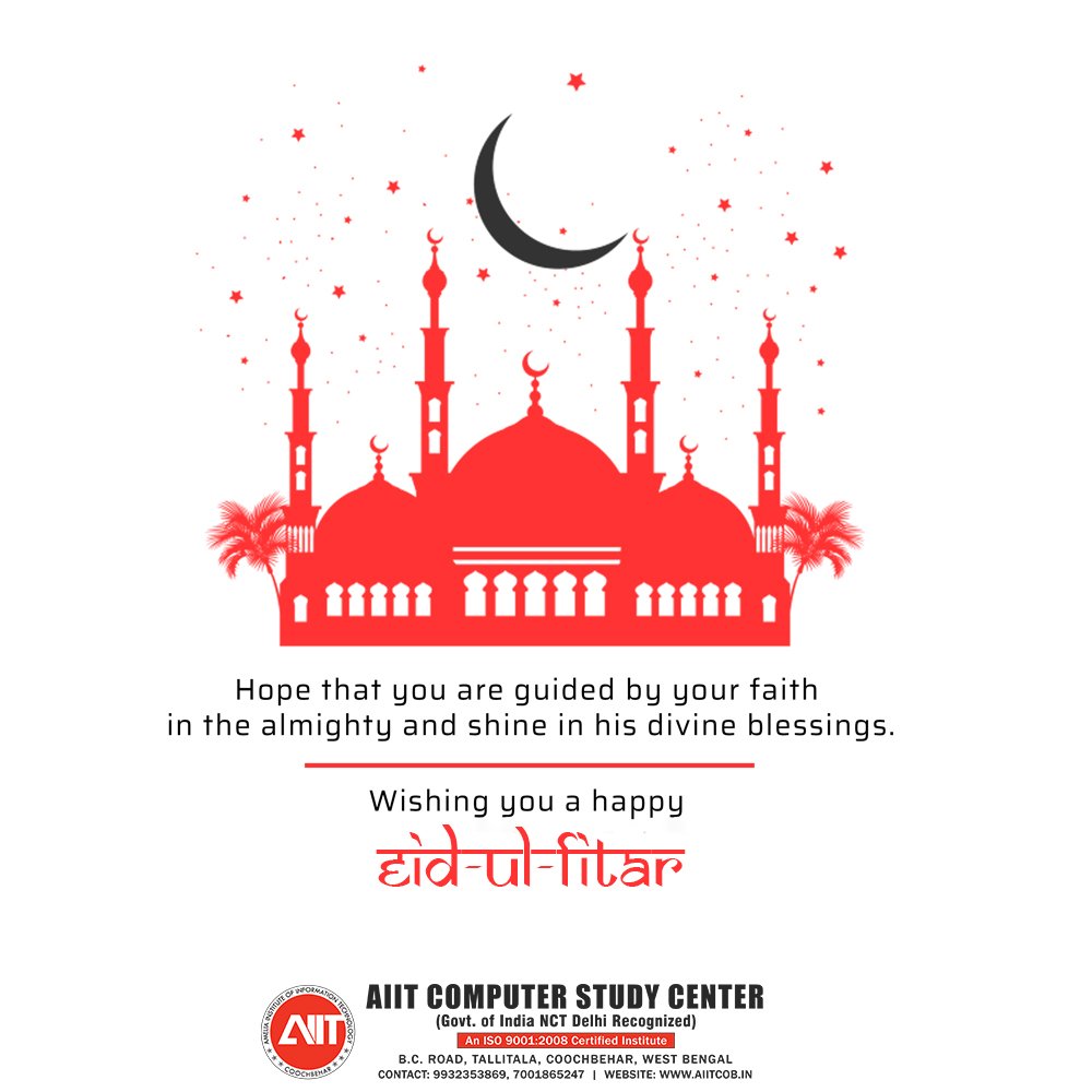 aiitcob's tweet photo. On this blessed occasion of Eid, wishing you and your family joy, happiness, and peace. Eid Mubarak! https://t.co/DmXbUosd8H