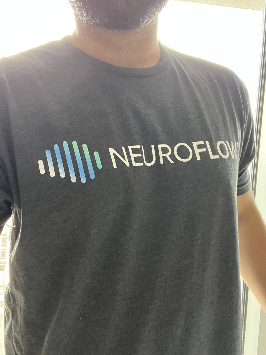 <a href="/jaredstaylor/">Jared S. Taylor</a> rocking his new <a href="/neuroflowlive/">NeuroFlow</a> shirt to the Saturday Market. 

✅ Soft
✅ Cool design
✅ Big impact company 

Can’t wait for their episode to air. Stay tuned!