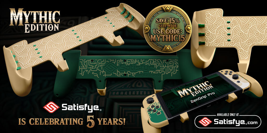 SatisfyeGaming's tweet photo. Satisfye 5 year Anniversary Sale
15% off Sitewide CODE: MYTHIC15
Introducing New Mythic Edition 🏹 https://t.co/sqweONhOKw https://t.co/vDqH9LXBn8