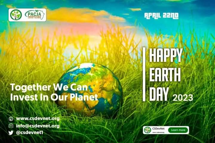 Edi_Ndunobong's tweet photo. Little drops of water makes an ocean.

So will our little acts of ecosystem conservation help protect Mother Earth.

See these efforts as acts of investments and steadily we will win the fight against #ClimateChange.

Happy Earth Day. 

#WhatHasChanged #ClimateJustice 
@CSDevNet1 https://t.co/Fp88wl651G