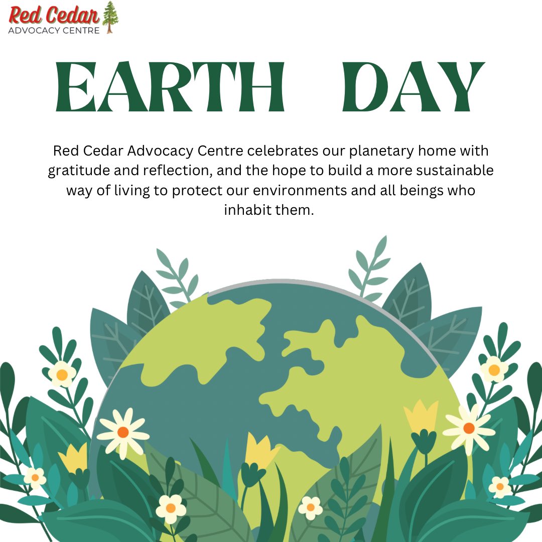 RedCedarCentre's tweet photo. Happy Earth Day! 🌏💚 https://t.co/CMfPNwYdKr