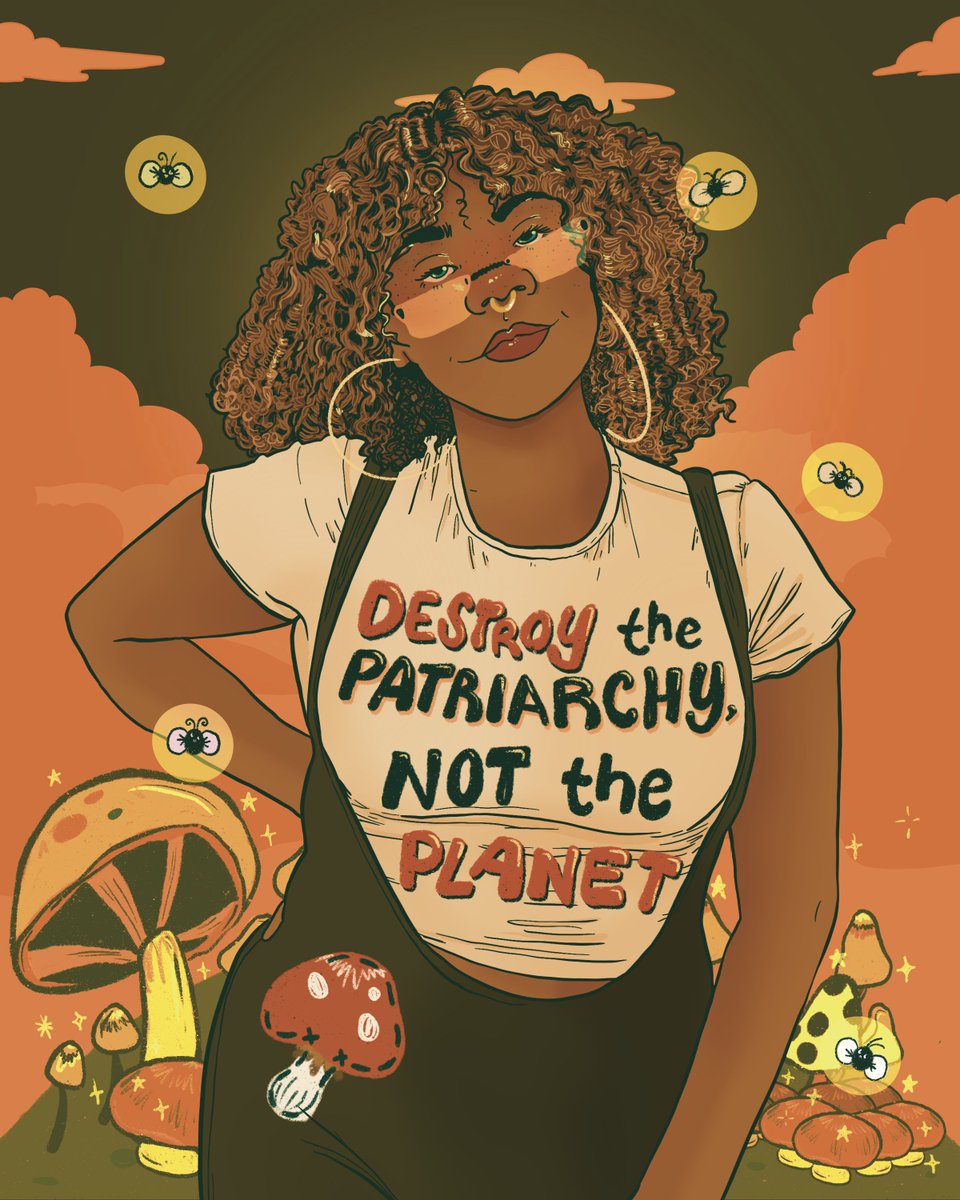 liberaljanee's tweet photo. Happy Earth Day! Destroy the patriarchy, not the planet. 🧡🍄 https://t.co/XOHeHNoBqi