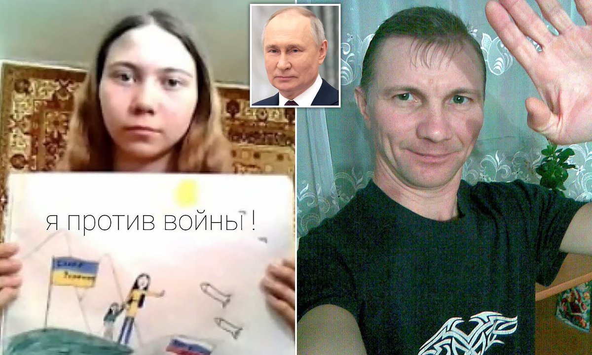 Alexei Moskalev’s daughter Maria drew a picture at school that had “Glory to Ukraine” written on it.

#Russia sentenced him to 2 years in prison.

That’s how depraved our enemy is.

Slava Ukraini (Glory to Ukraine)

#StandWithUkraine #UkraineWillWin #Ukraine