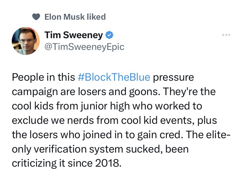 confirmed: Elon Musk is aware of #BlockTheBlue