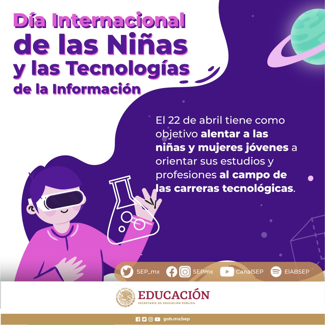 SEP_mx's tweet photo. 🌐 💻Al impulsar a las niñas y adolescentes en la TIC´s apoyamos a disminuir la brecha digital y ampliamos sus horizontes.

¡En ellas está el futuro!👧🏻👧🏼👧🏽👧🏾👧🏿 https://t.co/Y5W5xg8mbu