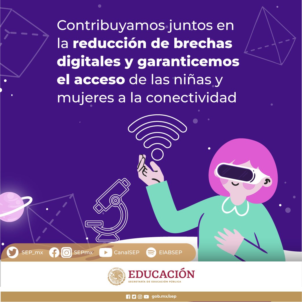 SEP_mx's tweet photo. 🌐 💻Al impulsar a las niñas y adolescentes en la TIC´s apoyamos a disminuir la brecha digital y ampliamos sus horizontes.

¡En ellas está el futuro!👧🏻👧🏼👧🏽👧🏾👧🏿 https://t.co/Y5W5xg8mbu
