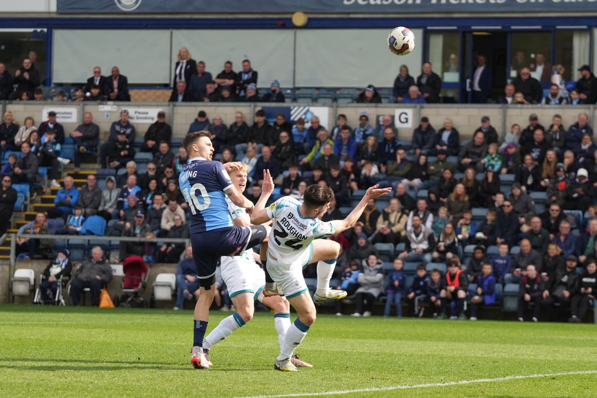 wwfcofficial's tweet photo. Three chances in three minutes.
#WYCvLIN https://t.co/2RcagkqGqT